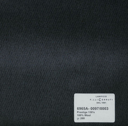6965A-0097/0003 Cerruti Lanificio - Vải Suit xám trơn